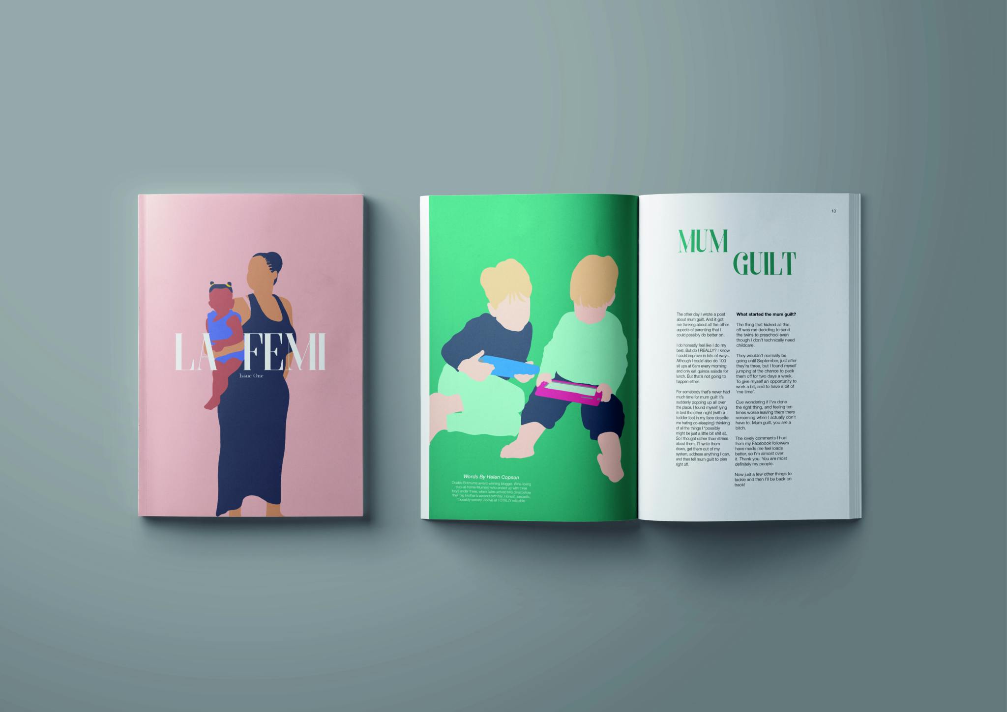 Liv beggs La Femi Magazine Graphic Design