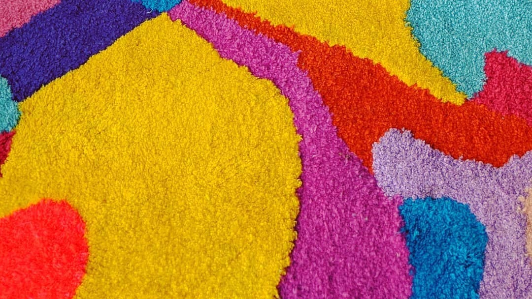 Tasseography Textiles Becky Dodman Wainwright close up texture colour