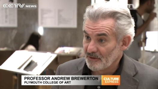 Plymouth college of art principal professor andrew brewerton on chinese television