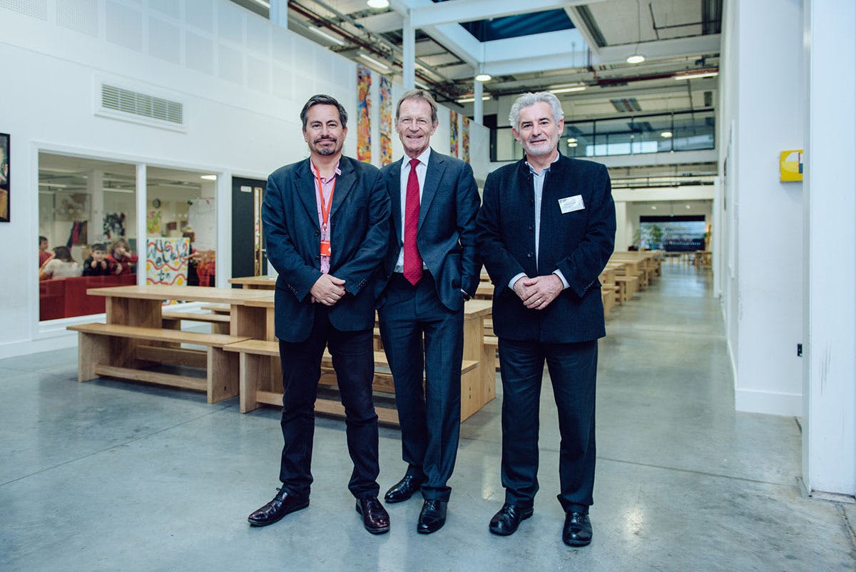 Dave Strudwick Nicholas Serota and Andrew Brewerton opening of The Red House