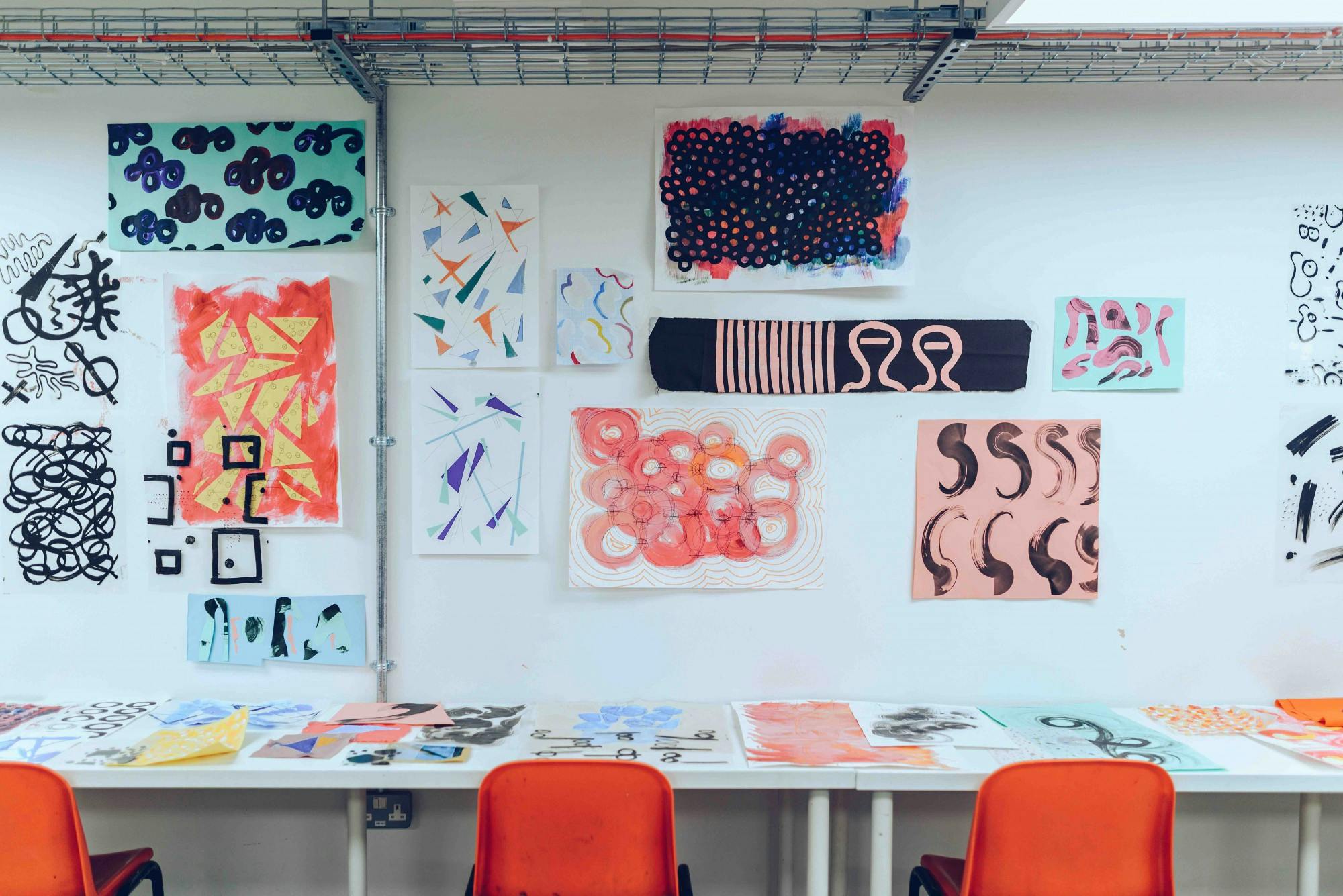 Early student work from Foundation Diploma in Art and Design students in the new Palace Studios