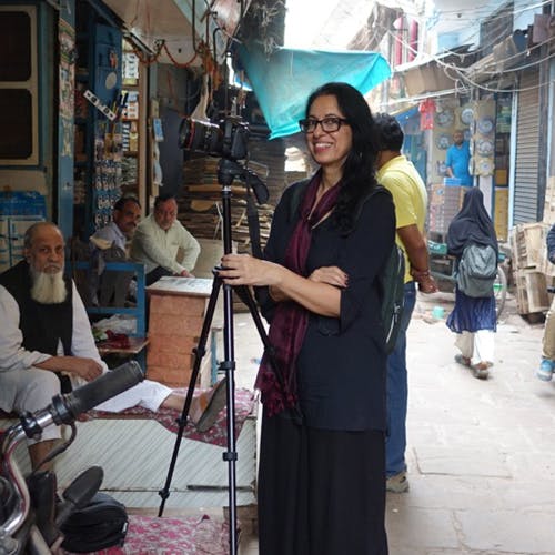 Filming in Varanasi