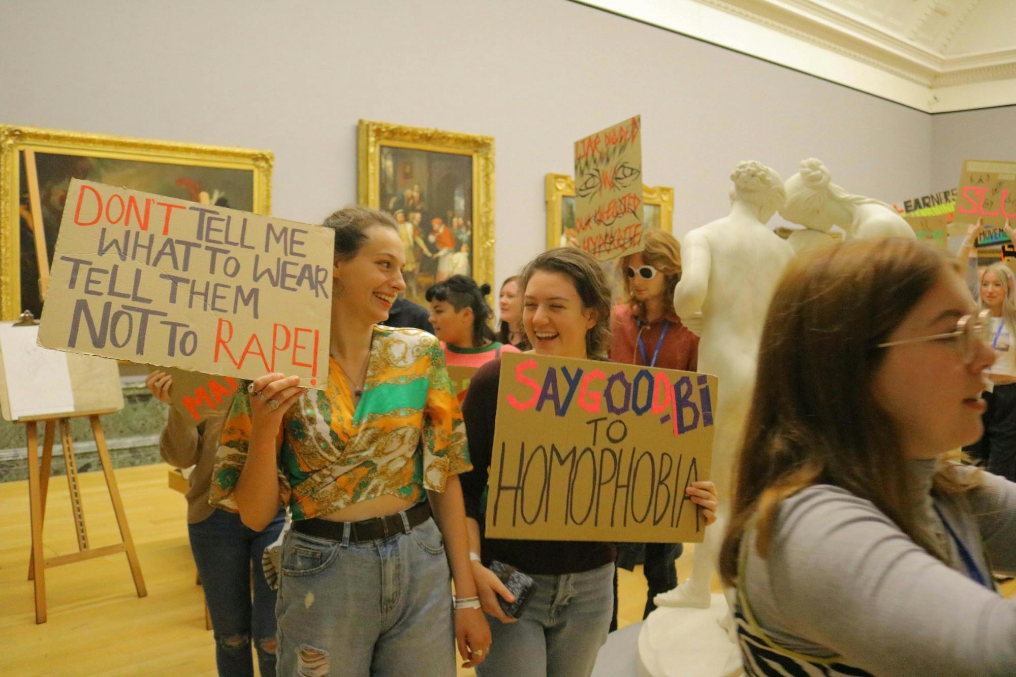 Students from Plymouth College of Art protest at Tate Britain 4
