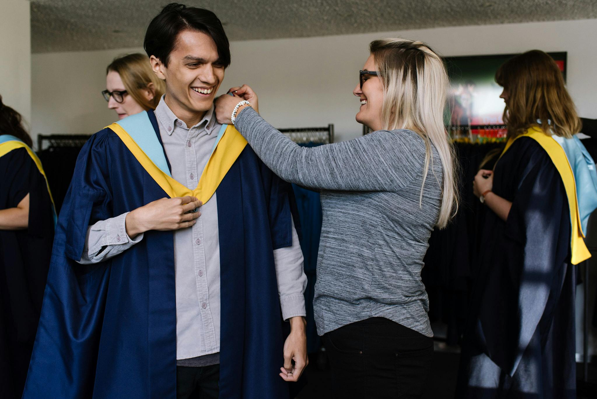 Plymouth College of Art Graduation Ceremony 2019 student robing