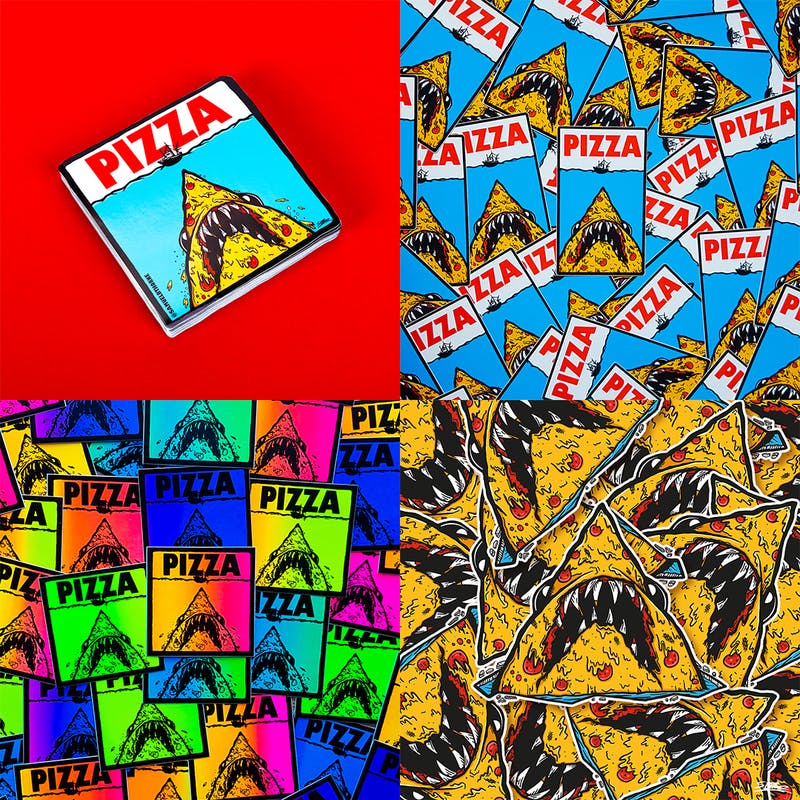 Pizza jaws Stickers