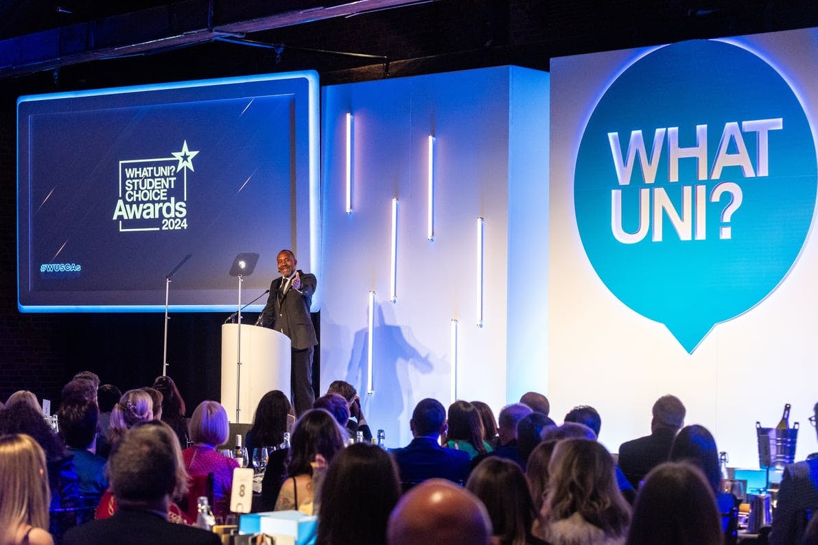 Lenny Henry presenting the Whatuni Awards 2024