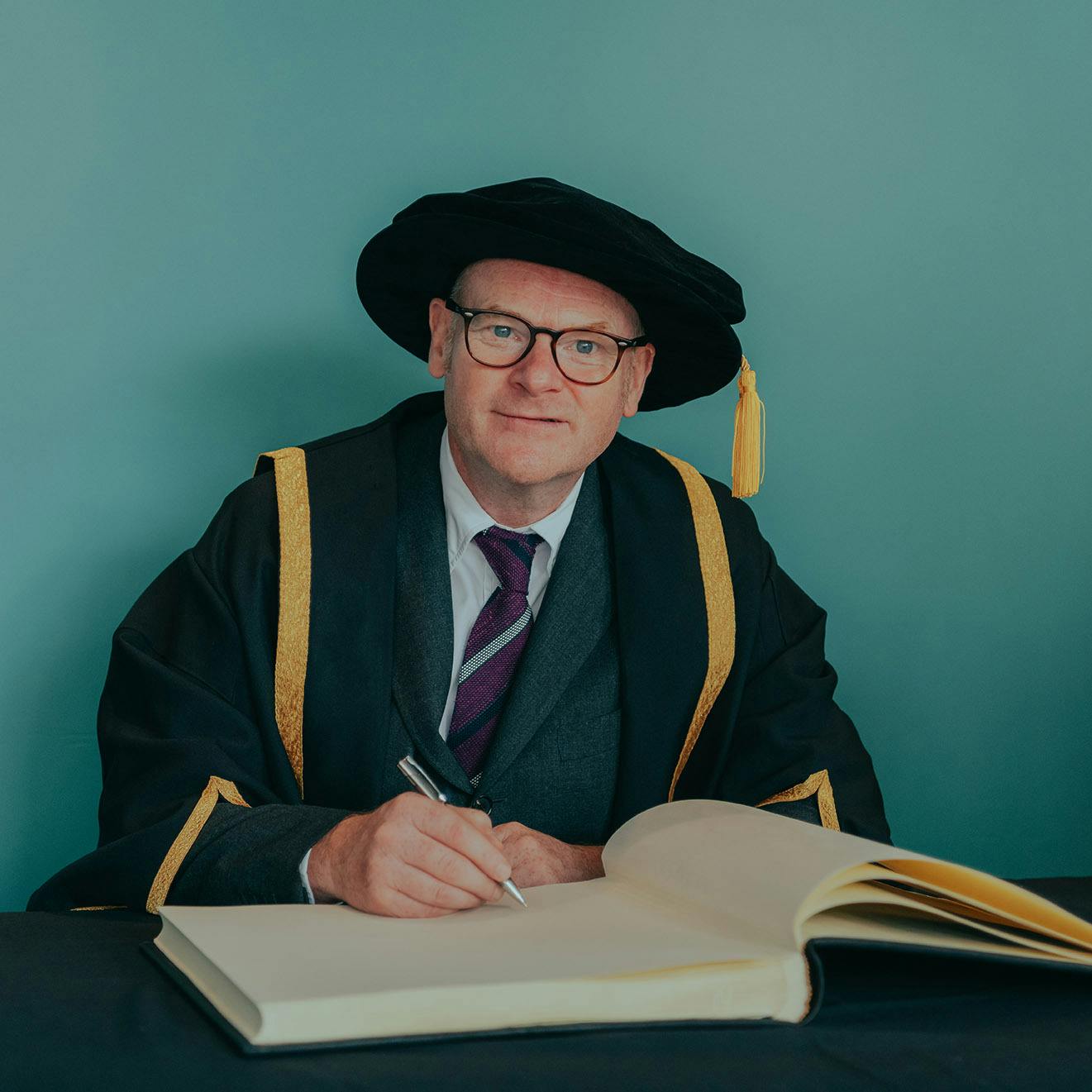 George Shaw was awarded an Honorary Fellowship at the Arts University Plymouth 2023 Graduation