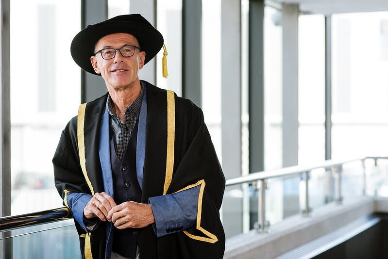 Malcolm Ferris is awarded an Honorary Fellowship by Arts University Plymouth in 2019