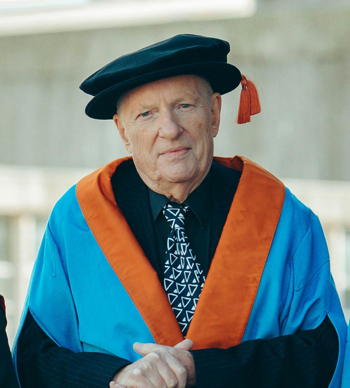 Mike Westbrook OBE receives an Honorary Fellowship from Arts University Plymouth in 2018